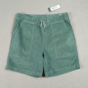 NWT Alpine Design Men MED Hike Corduroy Shorts Faded Evergreen 7" Organic Cotton